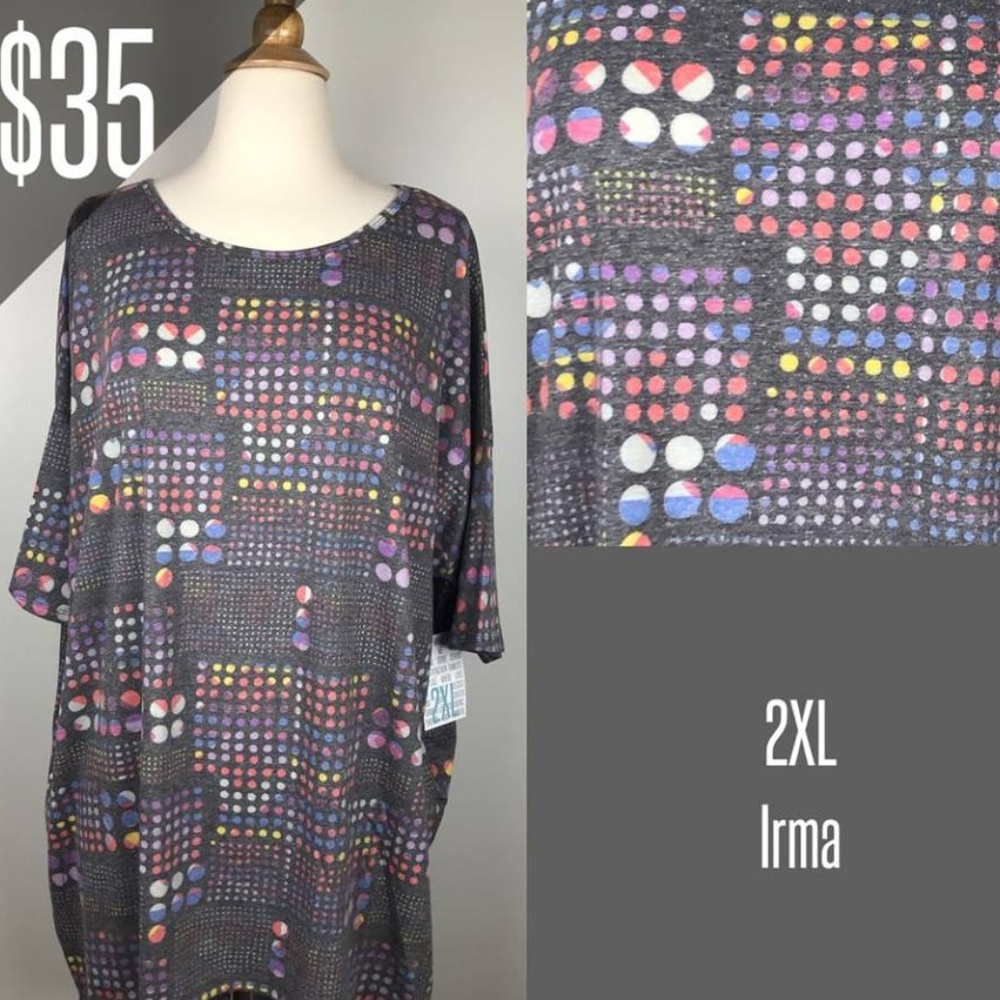 NEW LuLaRoe Irma Tunic 2XL